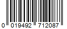 Barcode 0019492712087