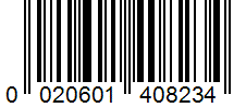 Barcode 0020601408234