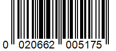 Barcode 0020662005175