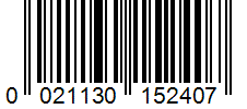Barcode 0021130152407