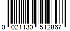 Barcode 0021130512867