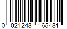 Barcode 0021248165481