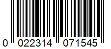 Barcode 0022314071545