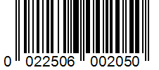 Barcode 0022506002050