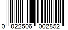 Barcode 0022506002852