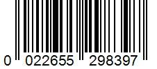 Barcode 0022655298397