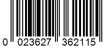 Barcode 0023627362115