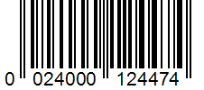 Barcode 0024000124474