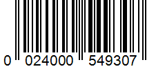 Barcode 0024000549307