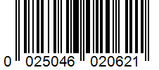Barcode 0025046020621