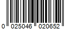 Barcode 0025046020652