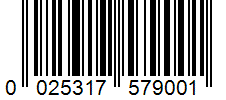 Barcode 0025317579001