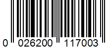 Barcode 0026200117003