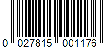 Barcode 0027815001176