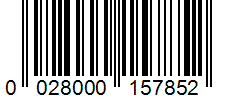 Barcode 0028000157852