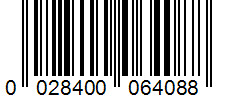 Barcode 0028400064088