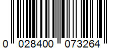 Barcode 0028400073264