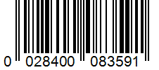 Barcode 0028400083591