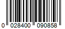 Barcode 0028400090858