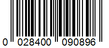 Barcode 0028400090896