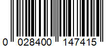 Barcode 0028400147415