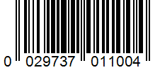 Barcode 0029737011004