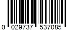 Barcode 0029737537085