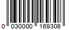 Barcode 0030000169308