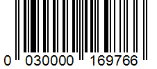 Barcode 0030000169766