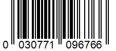Barcode 0030771096766