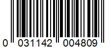 Barcode 0031142004809