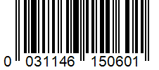 Barcode 0031146150601
