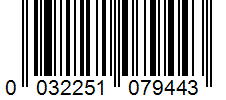 Barcode 0032251079443