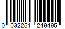 Barcode 0032251249495
