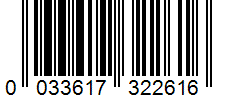 Barcode 0033617322616