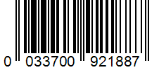 Barcode 0033700921887