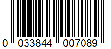 Barcode 0033844007089