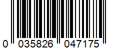 Barcode 0035826047175