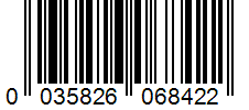 Barcode 0035826068422