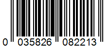 Barcode 0035826082213