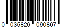 Barcode 0035826090867