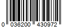 Barcode 0036200430972