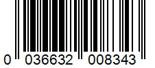 Barcode 0036632008343