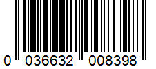 Barcode 0036632008398