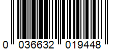 Barcode 0036632019448