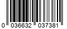 Barcode 0036632037381