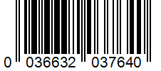 Barcode 0036632037640