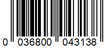Barcode 0036800043138
