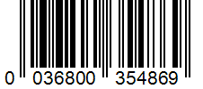 Barcode 0036800354869