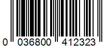 Barcode 0036800412323